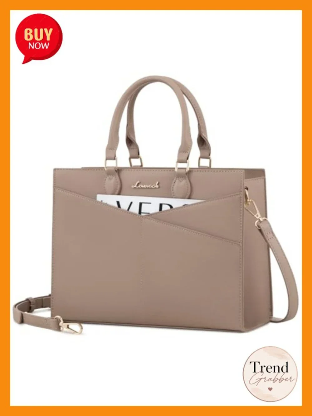 Pu Leather Satchel Handbag Tote Purse with Crossbody Strap
